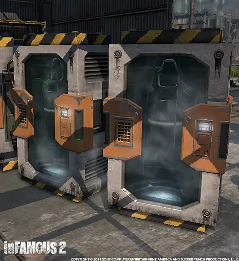 Conduit containers with glass chambers
