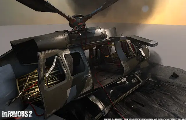 The cockpit and rotor