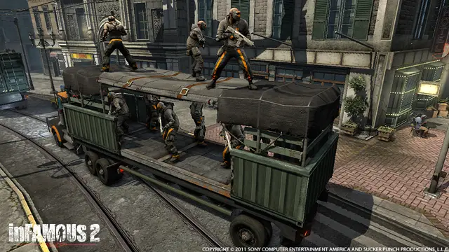 Prison car carrying militia