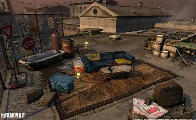 The hideout from above