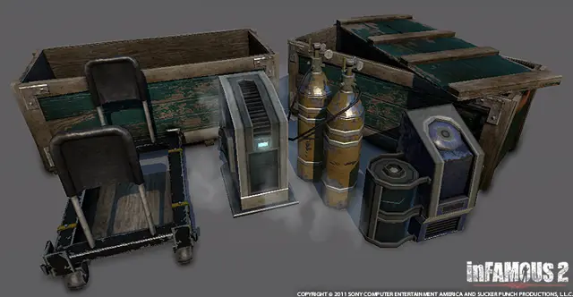 Sci-fi crates and canisters