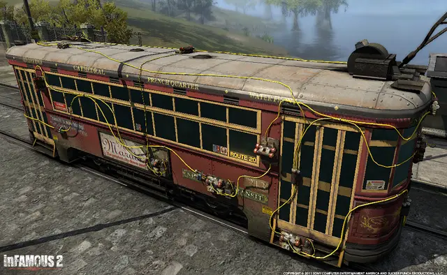 Trolley rigged to explode