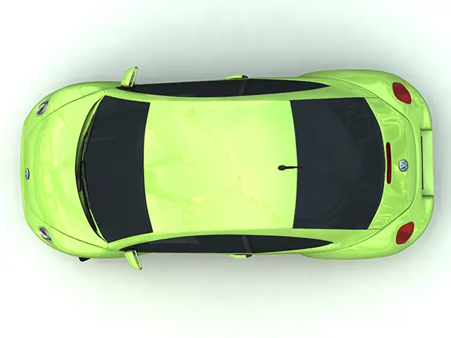 VW Beetle from above