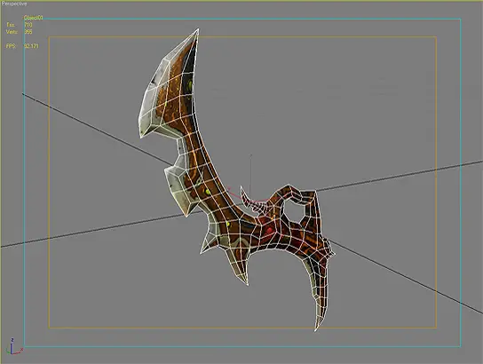 Blade, wireframe