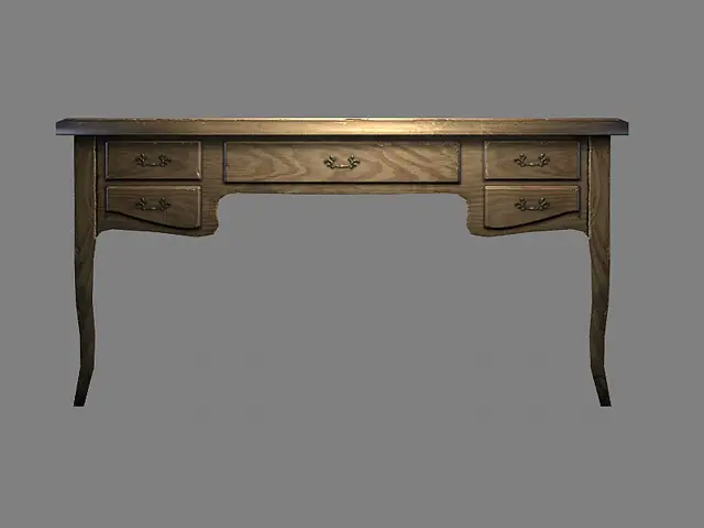 Desk, front