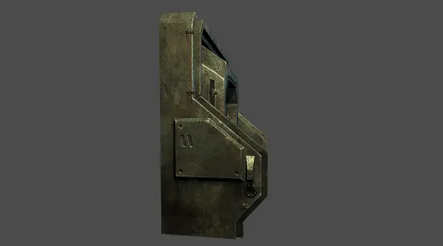 Sci-fi doorway from the side