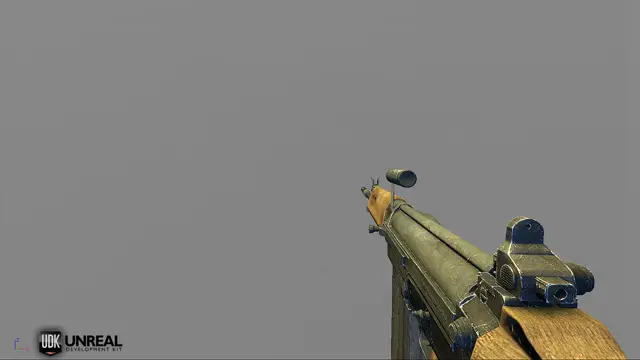 FN FAL in first-person view, in Unreal Engine