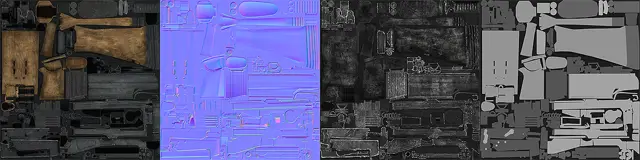 FN FAL texture maps