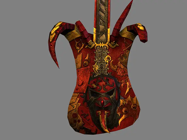Guitar body, close up
