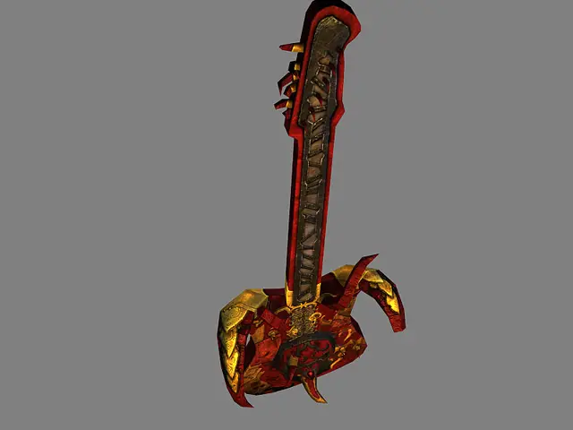 Guitar from the side