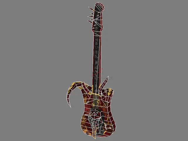 Guitar, wireframe