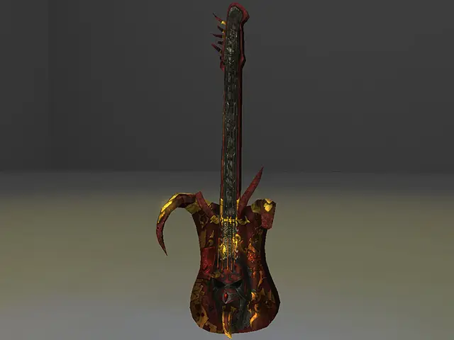 Guitar on a floor