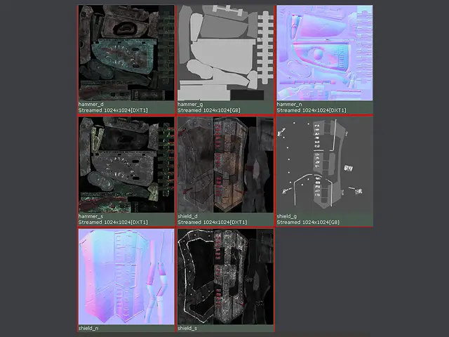 Hammer texture maps