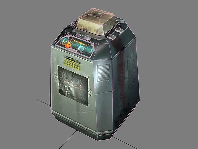 Incinerator, wireframe