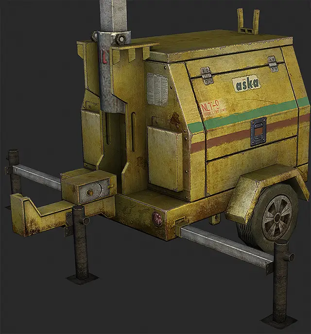 NLT-9 generator unit, close up