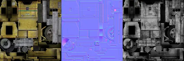 NLT-9 diffuse, normal and specular maps