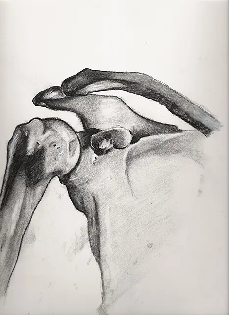 Pencil study of hands