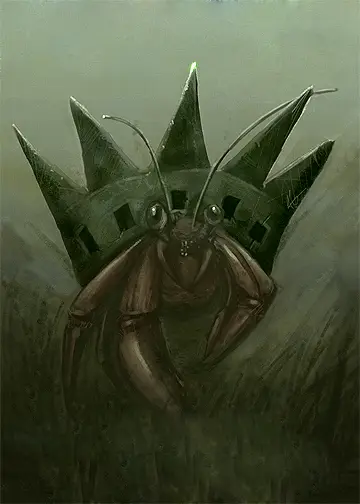Spiked shell creature