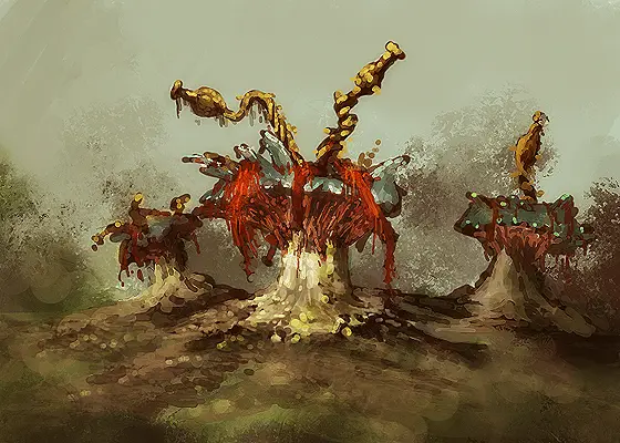 Mushroom-like creatures