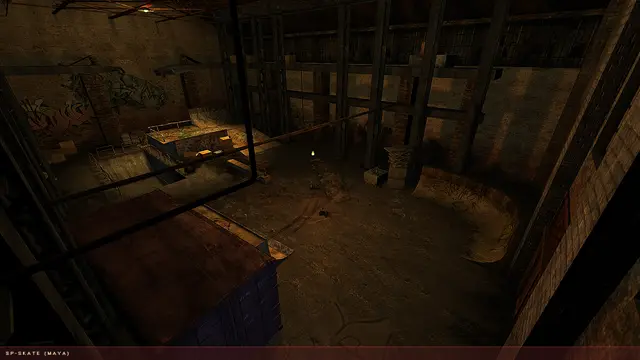 Warehouse skate park