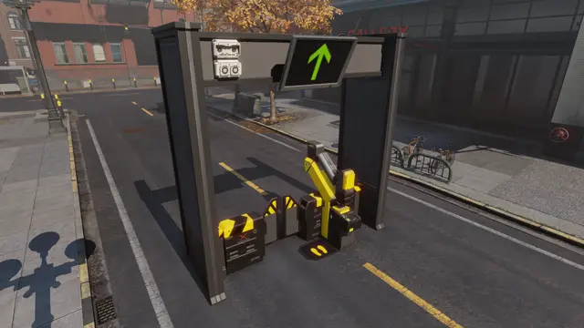 Pedestrian checkpoint with gates