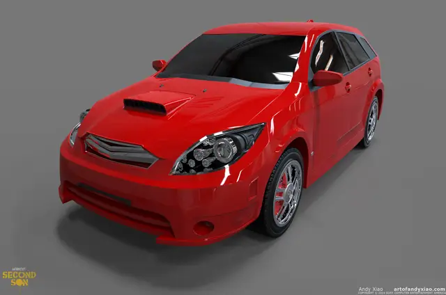 Hatchback, studio render