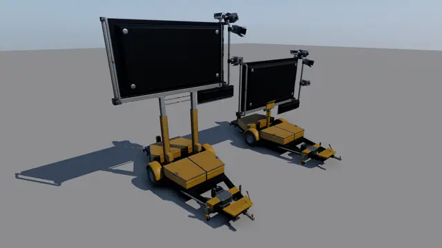 The jumbotron trailer from another side