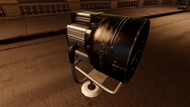 Panning spotlight