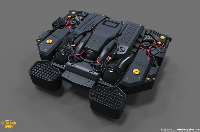 Engine assembly, studio render