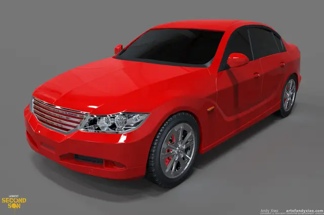 Sedan, studio render
