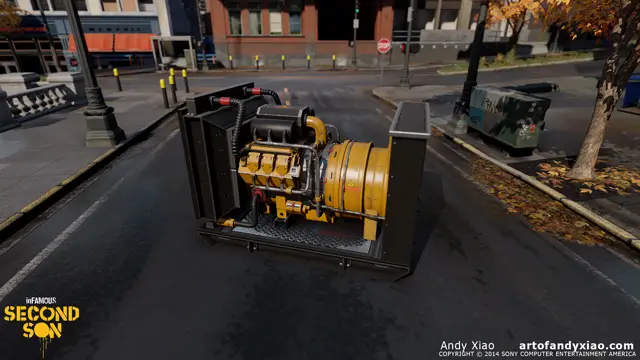 Generator on a street