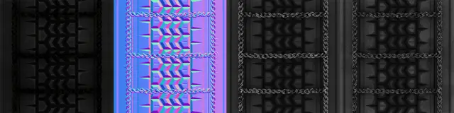 Tread texture set with its normal map