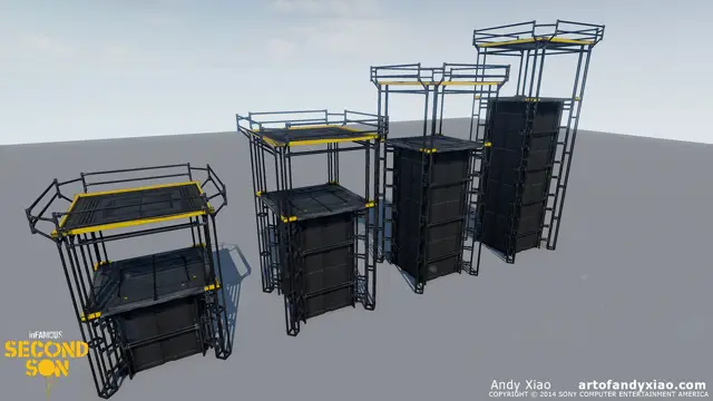 Modular scaffolding towers